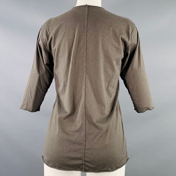 ATTACHMENT Size S Grey Charcoal Cotton Blend 3/4 Sleeves Casual Top - Picture 3 of 6